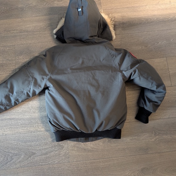 Canada Goose Gray Puffer Jacket with Fur Trim - Picture 9 of 11